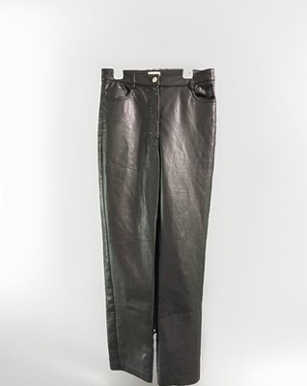 Wilfred Aritzia Melina Vegan Leather Pants women's size 6 Black Straight Leg